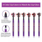 Matte Liquid Lipstick & Lip Liners Set - Fashion Genie Boutique