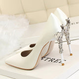 Platinum Status Satin Statement High Heels - Fashion Genie Boutique