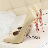 Platinum Status Satin Statement High Heels - Fashion Genie Boutique