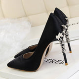 Platinum Status Satin Statement High Heels - Fashion Genie Boutique