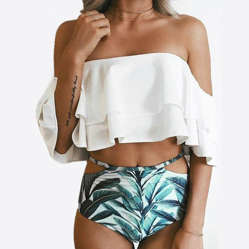Time for Napa Bardot Bikini Swimsuit Set - Fashion Genie Boutique