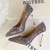 Till the Glitter Ends Multi High Heels - Fashion Genie Boutique
