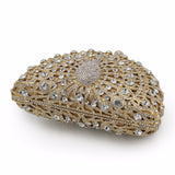 Women’s Peacock Rhinestone Embellished Clutch Bag - Fashion Genie Boutique