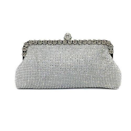 Women’s Rhinestone Embellished Clutch Purse - Fashion Genie Boutique