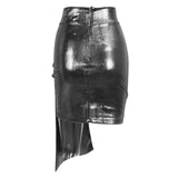 Weekend Wonder Silver Mini Skirt - Fashion Genie Boutique