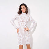 Going Good White Long Sleeve Mini Dress - Fashion Genie Boutique