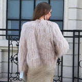 Fabulous Luxor Cream Faux Fur Jacket - Fashion Genie Boutique