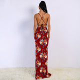 Banging Burgundy Floral Skirt Crop Top Co-Ord - Fashion Genie Boutique
