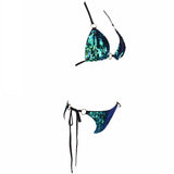 Shoreline Itinerary Green Sequin Bikini Swimsuit - Fashion Genie Boutique