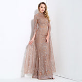 Queen Of The Night Gold Glitter Fishtail Maxi Dress - Fashion Genie Boutique