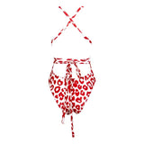 Wonderland Red Cheetah Print Swimsuit - Fashion Genie Boutique
