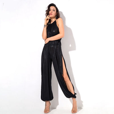 Lady Killer Black Cut Out Jumpsuit - Fashion Genie Boutique