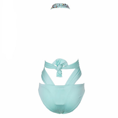 Kimmy Sky Blue Crystal Embellished Swimsuit - Fashion Genie Boutique