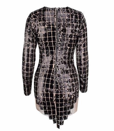 Hayden Black Sequin Long Sleeve Sequin Mini Dress - Fashion Genie Boutique