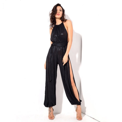 Lady Killer Black Cut Out Jumpsuit - Fashion Genie Boutique