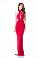 Own the Night Red Cut Out Maxi Dress - Fashion Genie Boutique