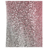 Oh My Posh Pink & Silver Sequin Gradient One Shoulder Maxi Gown Dress - Fashion Genie Boutique