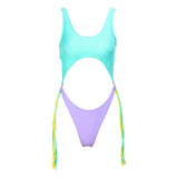 Fiji Mint Multi Cut Out Swimsuit - Fashion Genie Boutique