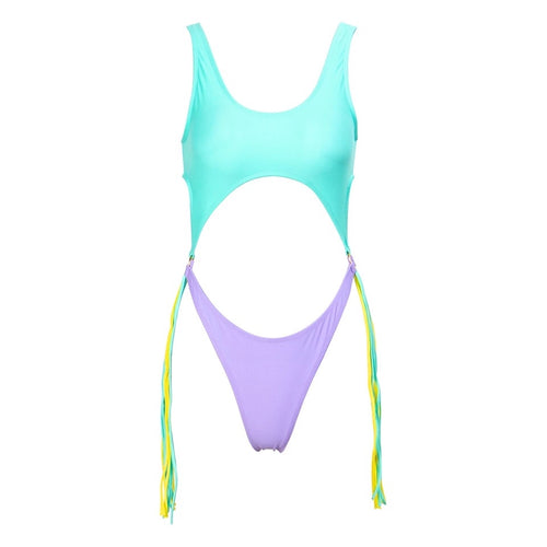 Fiji Mint Multi Cut Out Swimsuit - Fashion Genie Boutique