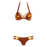 Florida Brown & Bronze Bikini Swimsuit - Fashion Genie Boutique