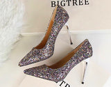 Till the Glitter Ends Multi High Heels - Fashion Genie Boutique