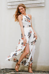 Koko White Floral Maxi Dress - Fashion Genie Boutique