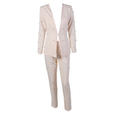 Bella Black Pearl Trousers and Blazer Co-Ord - Fashion Genie Boutique