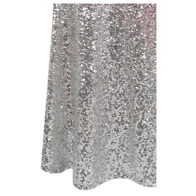 Oh My Posh Pink & Silver Sequin Gradient One Shoulder Maxi Gown Dress - Fashion Genie Boutique