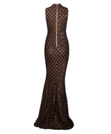 Sparkle Delight Black Glitter Embellished Maxi Dress - Fashion Genie Boutique