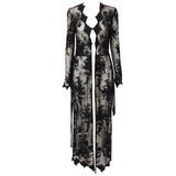 Chelsea Black Lace Robe - Fashion Genie Boutique