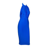 Miss Feisty Blue Pleated Mini Dress - Fashion Genie Boutique