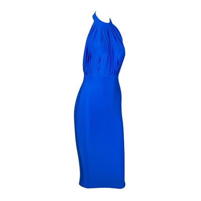 Miss Feisty Blue Pleated Mini Dress - Fashion Genie Boutique