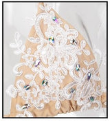 Coco Loco Nude Crochet Crystal Bikini Swimsuit - Fashion Genie Boutique