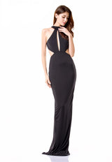 Own the Night Black Cut Out Maxi Dress - Fashion Genie Boutique