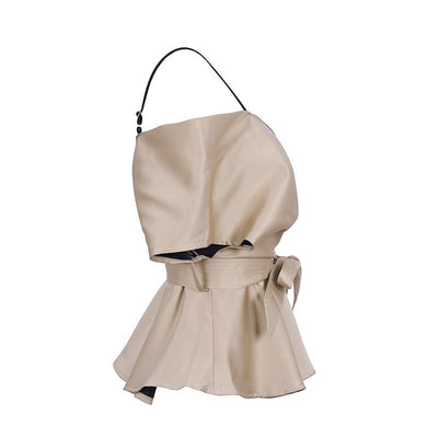 Sweet Like Candy Champagne Frill Sleeve Peplum Bardot Top - Fashion Genie Boutique