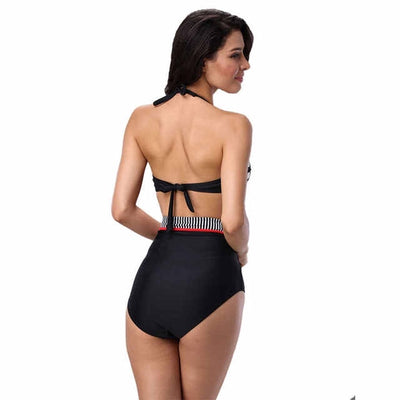 Harmonia Black & Red Push Up Bikini - Fashion Genie Boutique