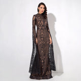 Once Upon A Time White Glitter Fishtail Maxi Dress - Fashion Genie Boutique
