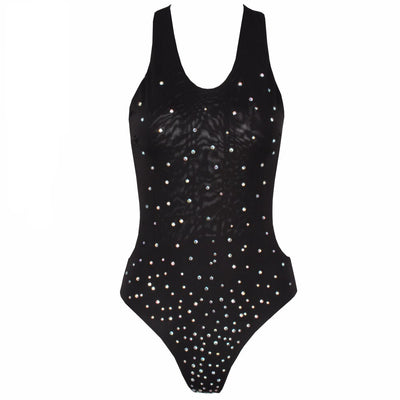 Sea To It Black Crystal Embellished Swimsuit - Fashion Genie Boutique