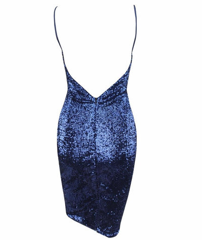 Weekend Fun Navy Sequin Mini Dress - Fashion Genie Boutique