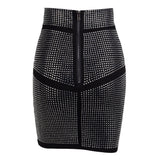 Little Wonder Black Crystal Embellished Mini Skirt - Fashion Genie Boutique