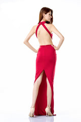 Own the Night Red Cut Out Maxi Dress - Fashion Genie Boutique
