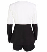 Baby Black & White Two Tone Shorts and Blazer Co-Ord - Fashion Genie Boutique