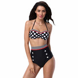 Harmonia Black & Red Push Up Bikini - Fashion Genie Boutique