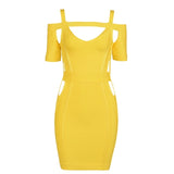 Golden Girls Yellow Mini Dress - Fashion Genie Boutique