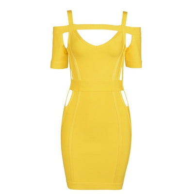 Golden Girls Yellow Mini Dress - Fashion Genie Boutique