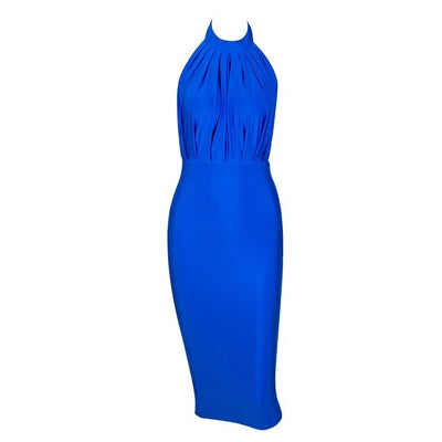 Miss Feisty Blue Pleated Mini Dress - Fashion Genie Boutique