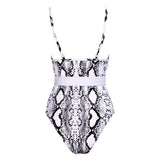 Martini White Snake Print Swimsuit - Fashion Genie Boutique