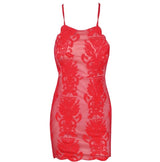 Special Affections Red Embroidered Mini Dress - Fashion Genie Boutique
