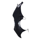 Promised Paradise Pink Crystal Monokini Swimsuit - Fashion Genie Boutique