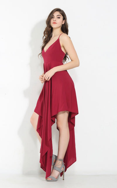 Isobel Red Maxi Dress - Fashion Genie Boutique